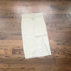 Abercrombie & Fitch Greenish Cream Pencil Skirt